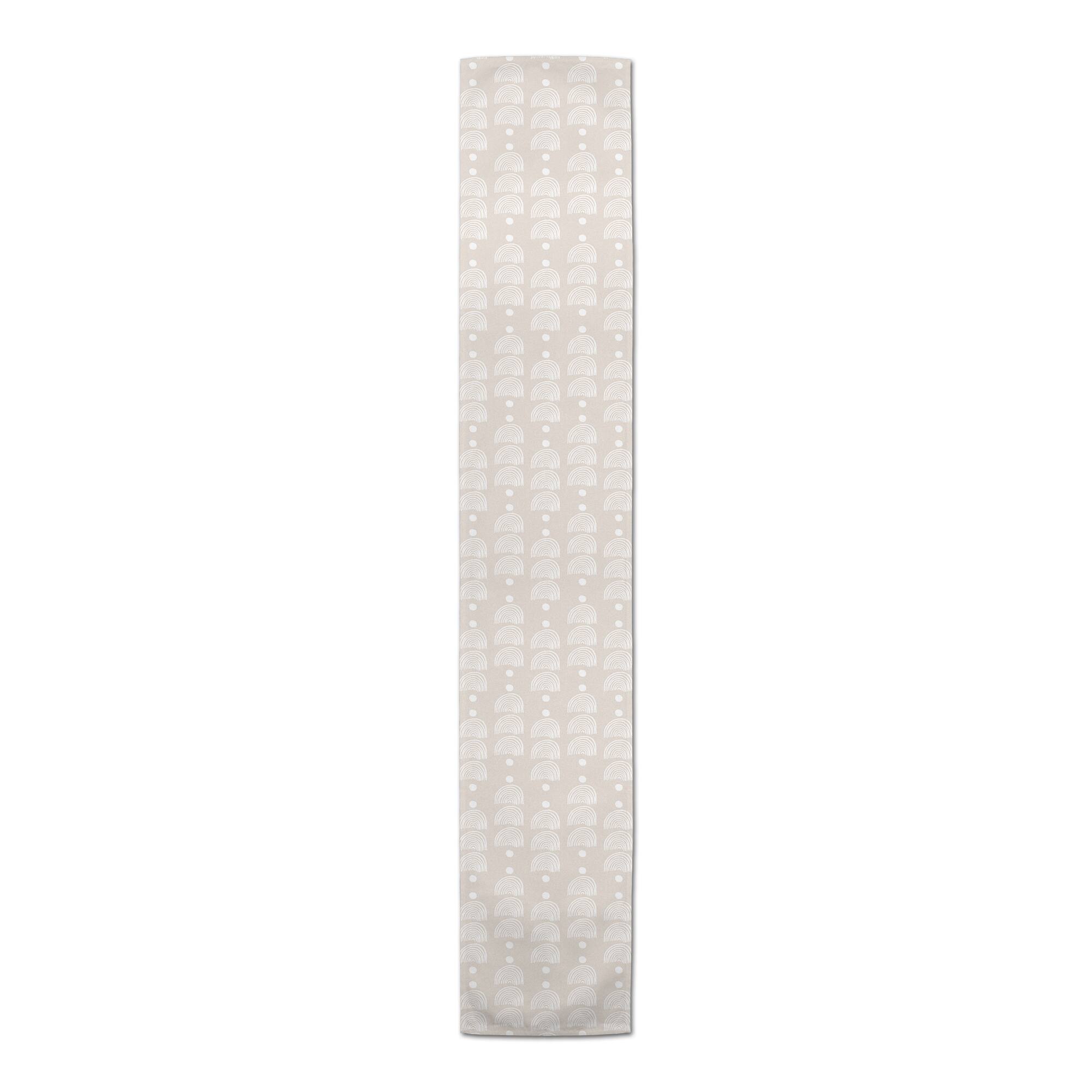 Geometric Circle 16" x 90" Poly Twill Table Runner